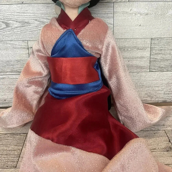 Disney Store Princess Mulan Plush Doll 20" Authentic Soft Stuffed Rag - Picture 5 of 10